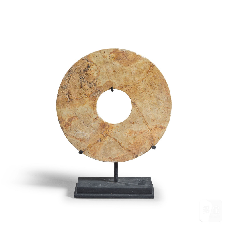 或新石器時代 玉璧 | A JADE DISC, BI